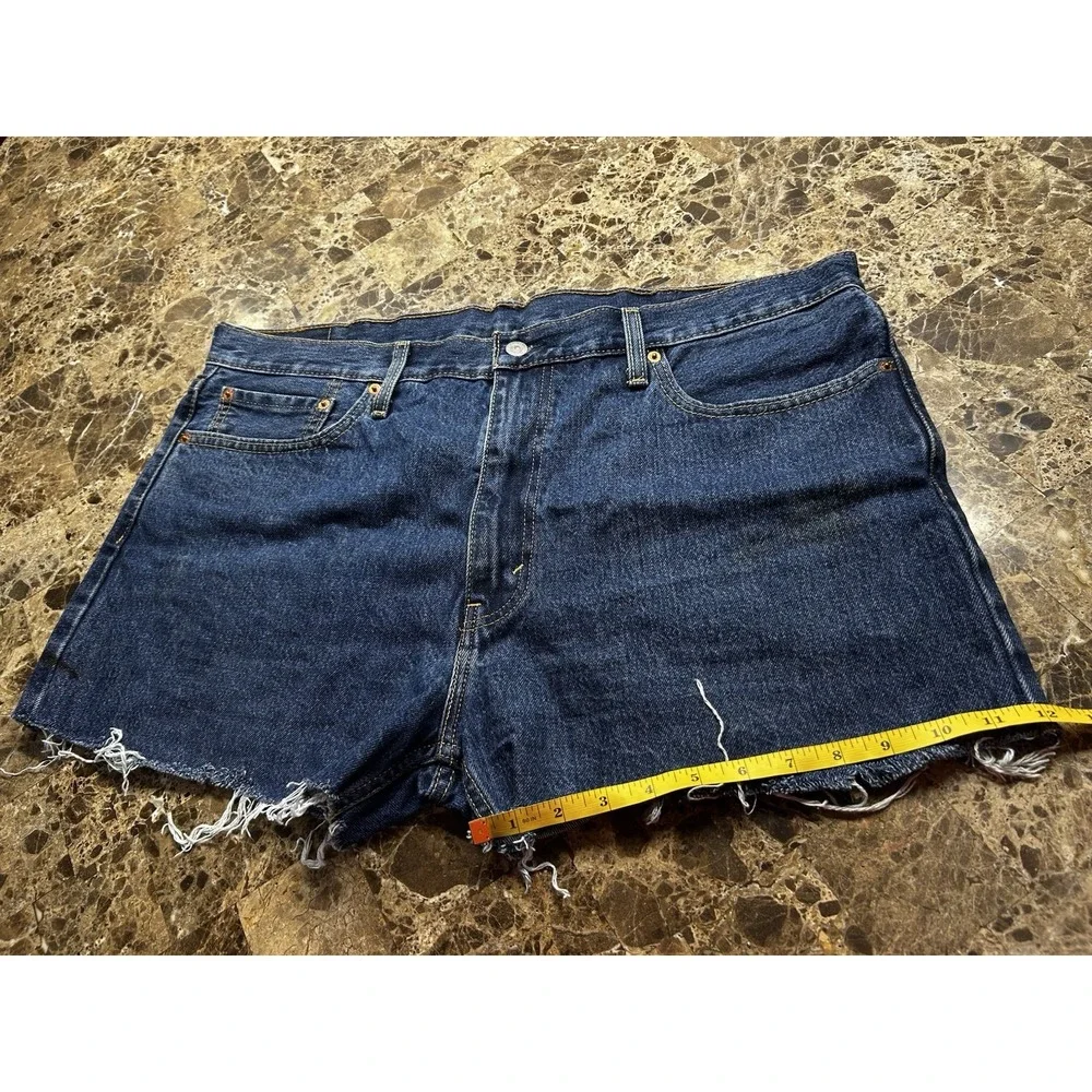 Levi's 405 Women's Denim Jean Shorts Size 40 L 10 Blue Cut Off